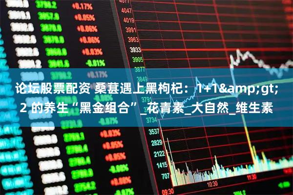 论坛股票配资 桑葚遇上黑枸杞：1+1&gt;2 的养生“黑金组合”_花青素_大自然_维生素